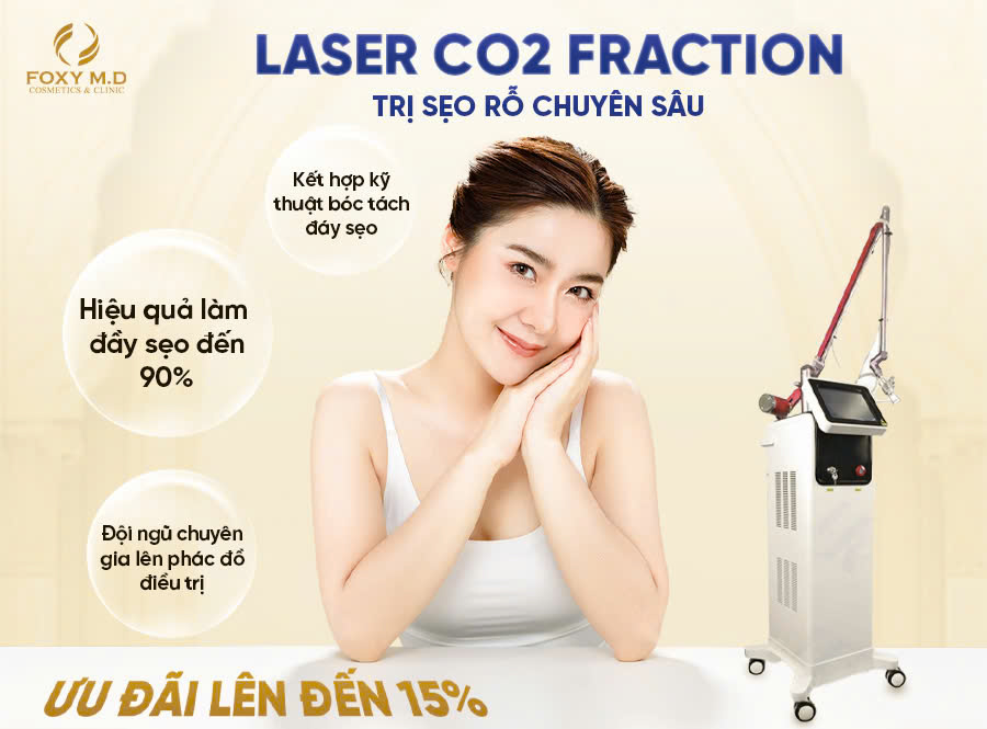 Laser CO2 Fractional Trị Sẹo Rỗ Chuyên Sâu – Giải Pháp Đột Phá Cho Làn Da Mịn Màng